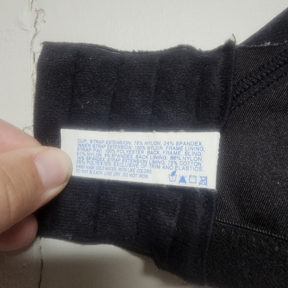 Playtex 18 Hour Side And Back Smoothing Wireless Bra Black 44DD - Picture 6 of 7